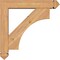 Ekena Millwork Westlake Arts and Crafts Smooth Bracket w/ Offset Brace, Western Red Cedar, 5 1/2"W x 26"D x 26"H BKT0604X26X26WTL03SWR - alternate 4